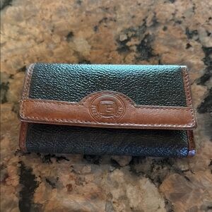 Pierre Balmain vintage Brown leather paisley key Wallet